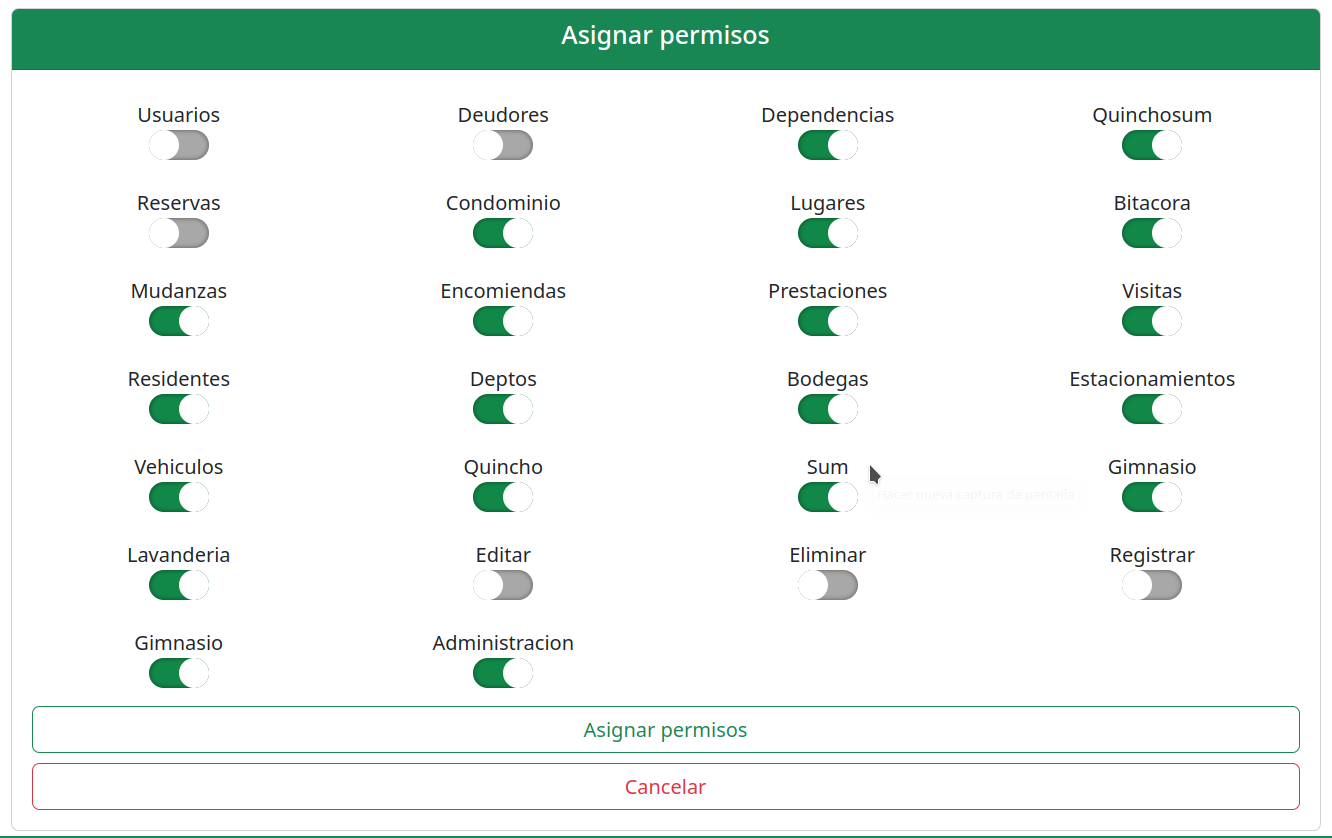 Imagen asignar permisos